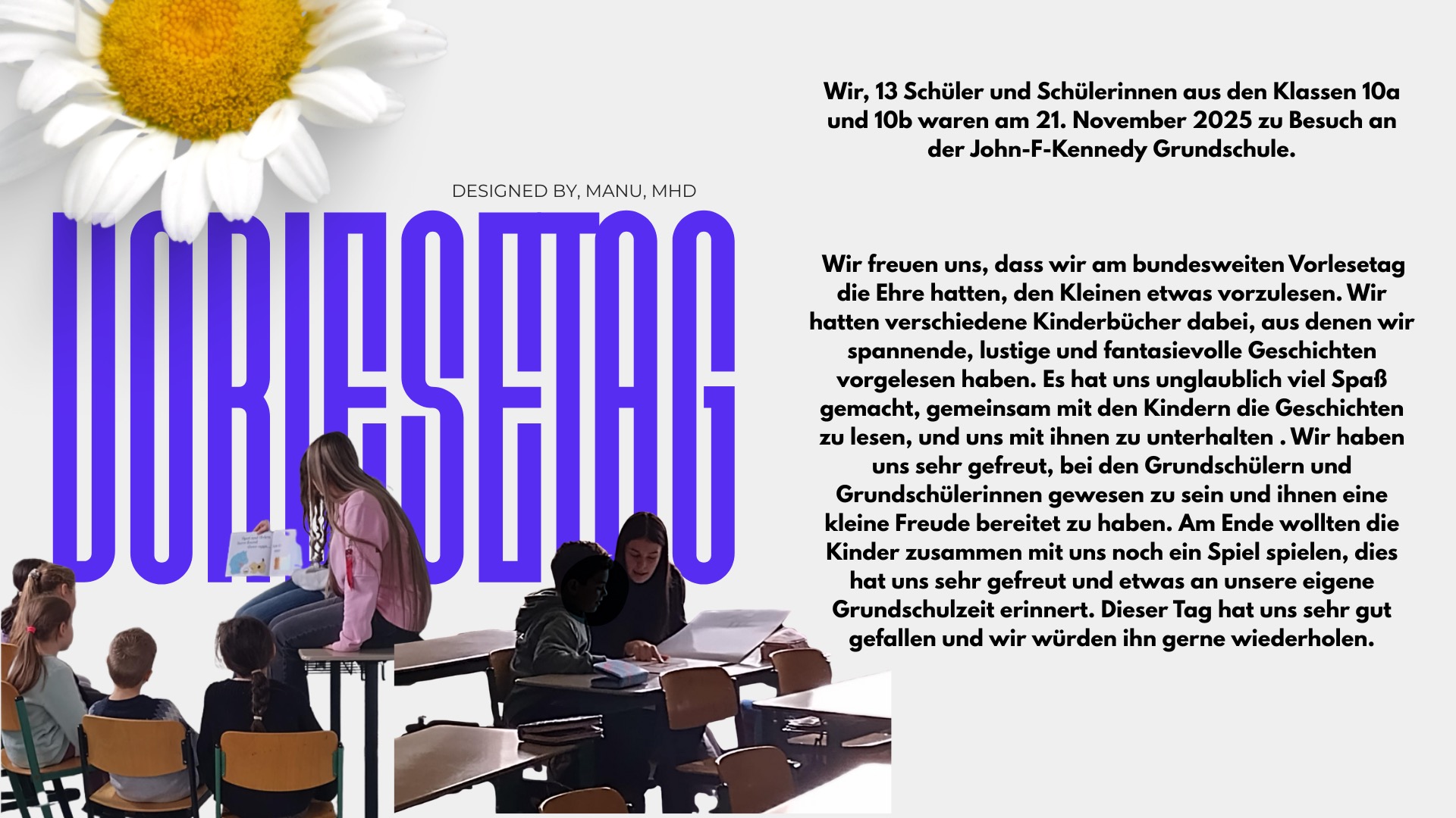 Vorlesetag 10 Klasse