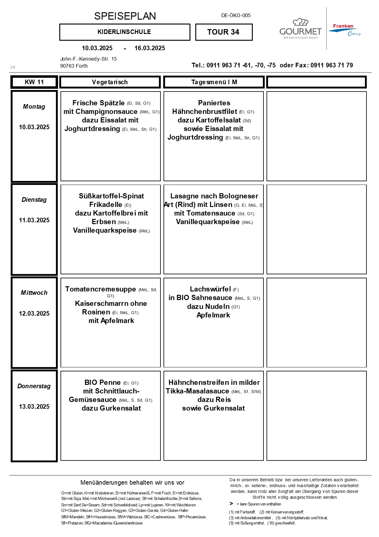 Speiseplan KW 2025 11 LADR1650