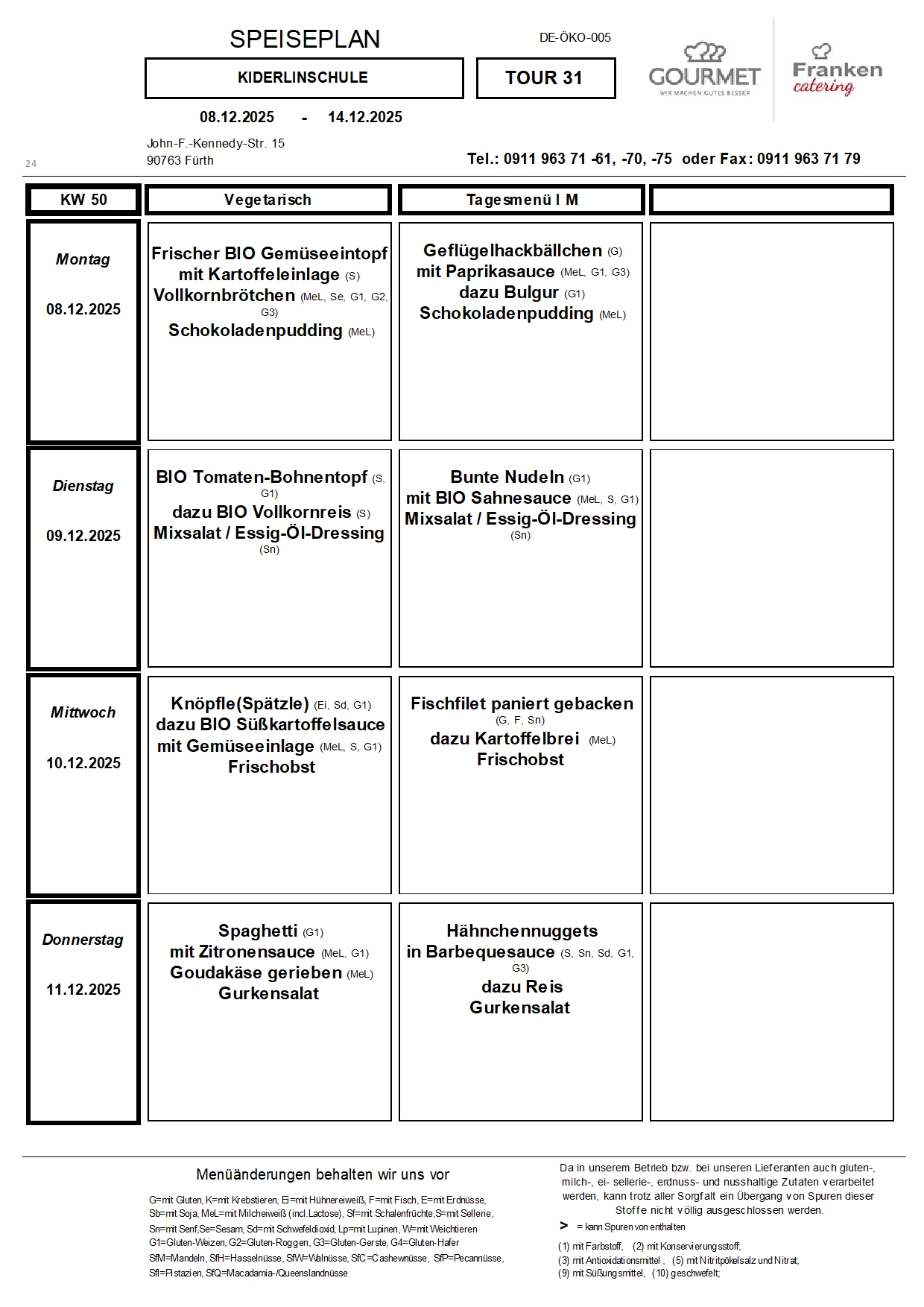Speiseplan KW 2025 50 LADR1650